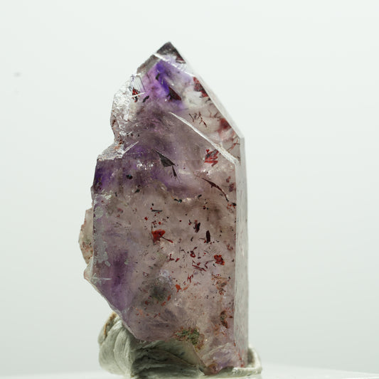 Harlekin Skelett Phantom Amethyst Spitze Brandberg, Namibia 15*8*6mm #13592