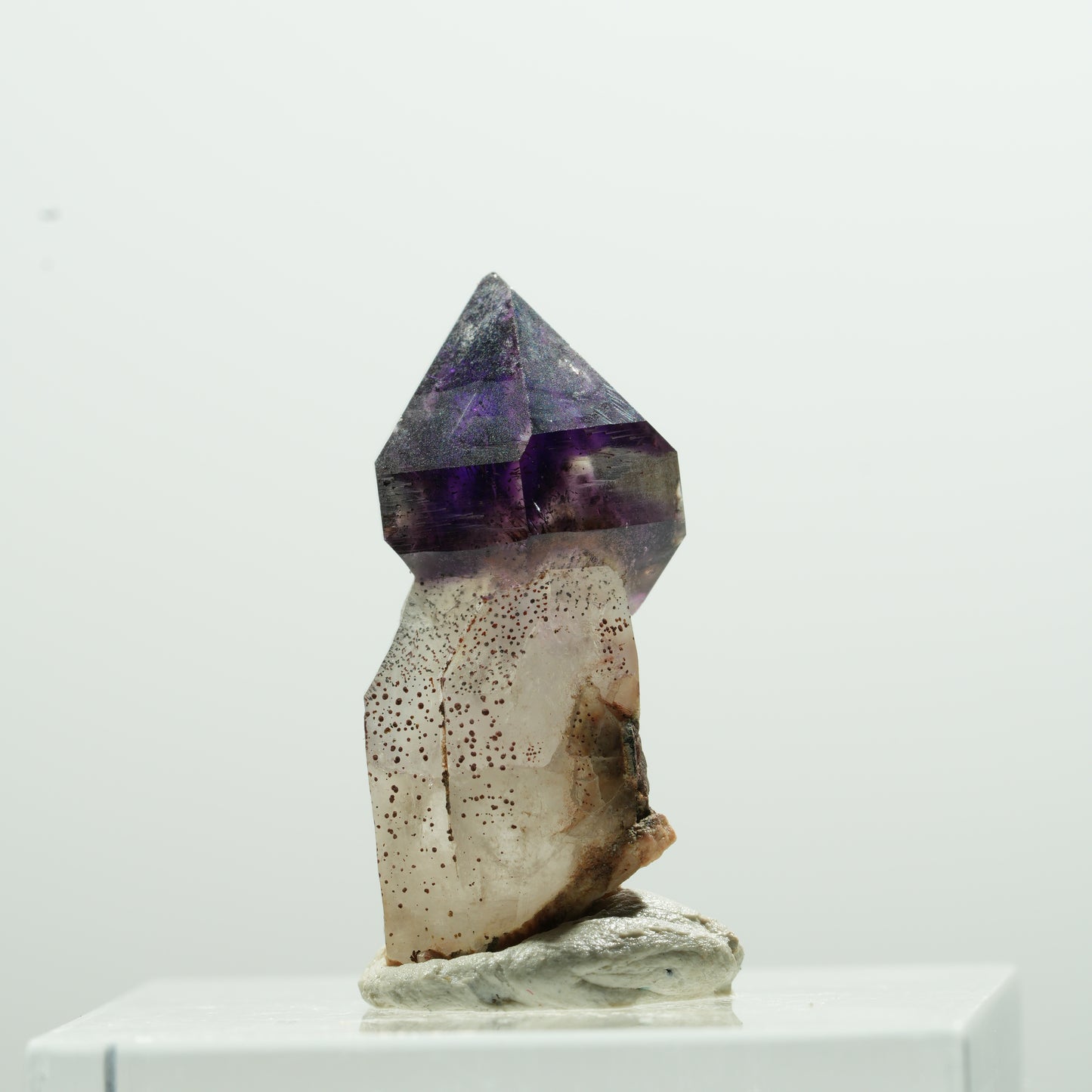 Seltene Phantom Amethyst Zepter Spitze Brandberg, Namibia 24*10*8mm #13597