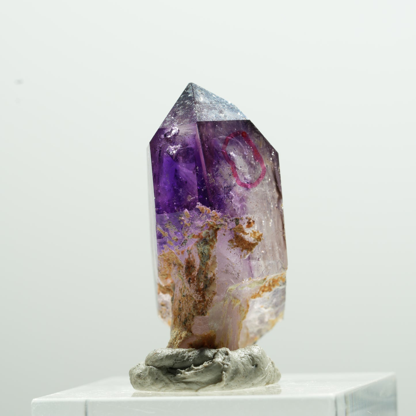 Enhydro Phantom Amethyst Spitze, 1x Blase Brandberg, Namibia 29*19*12mm #13615