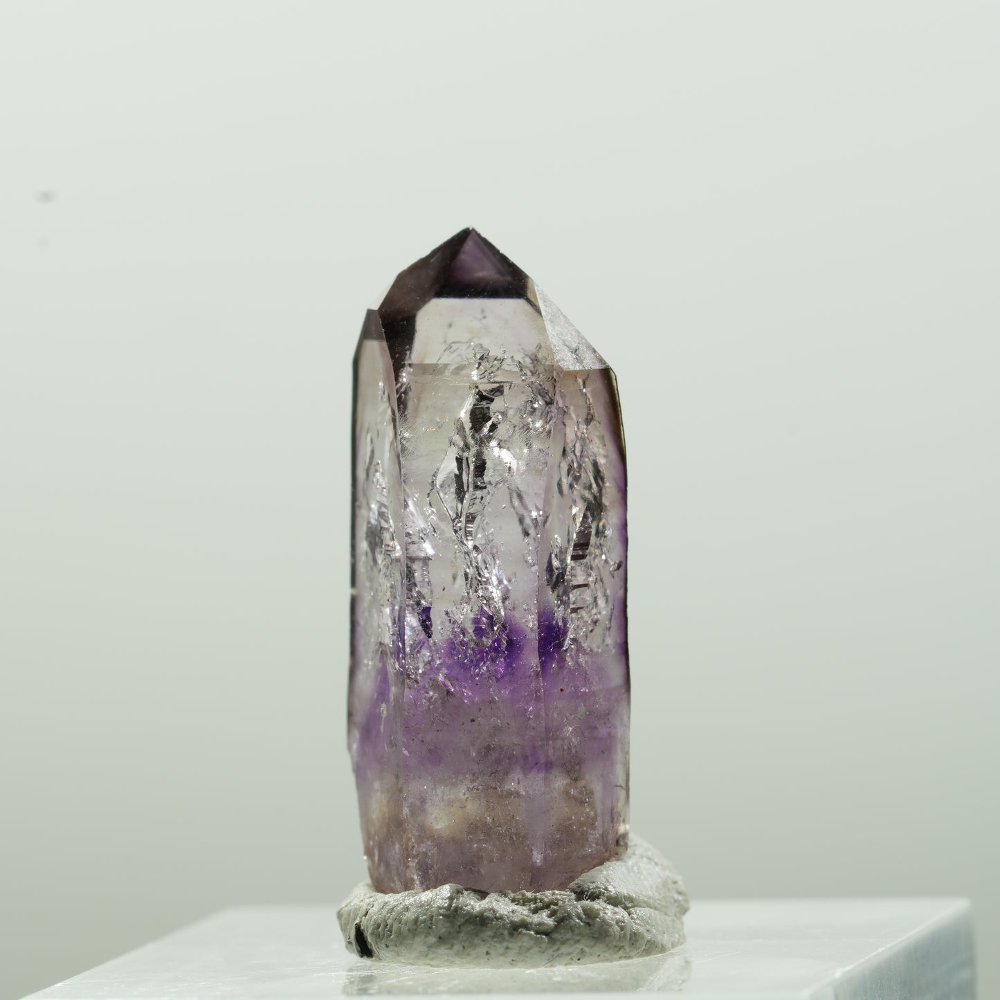 Seltene Skelett Phantom Amethyst Spitze Goboboseb, Namibia 27*11*9mm #13628