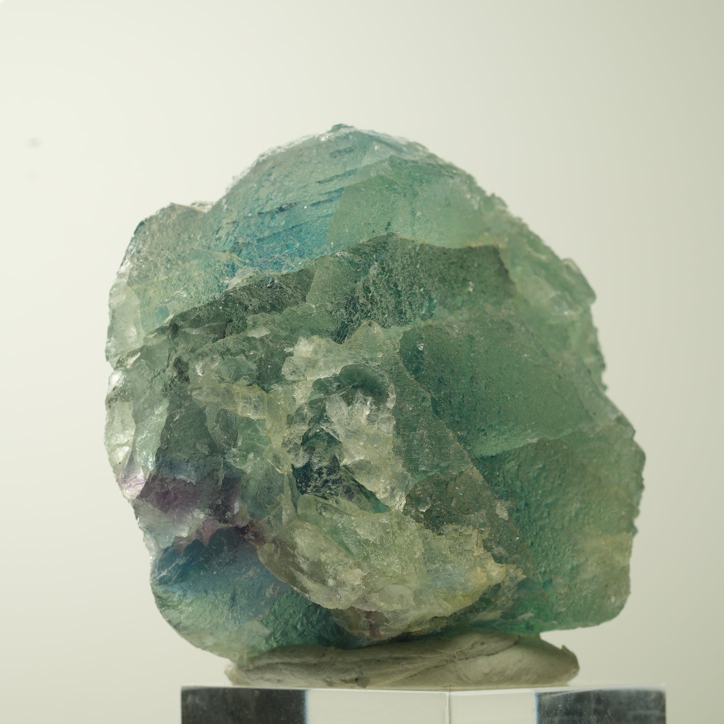 Seltene Phantom Fluorit Würfel Stufe, grün lila Omehane, Namibia 52*45*30mm #13687
