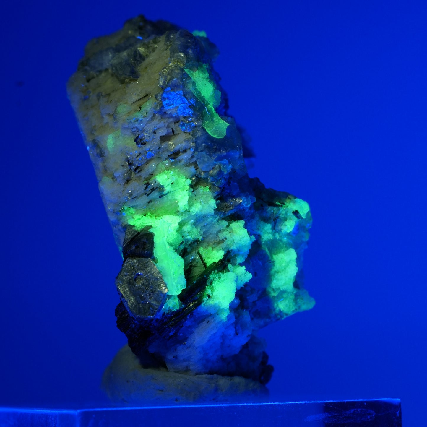 Seltene Phantom Fluorit, Orthoklas, Hyalit Opal Stufe Erongo, Namibia 34*24*18mm #13728