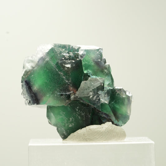 Seltene Phantom Fluorit Würfel Stufe, grün lila Erongo, Namibia 29*23*19mm #13735
