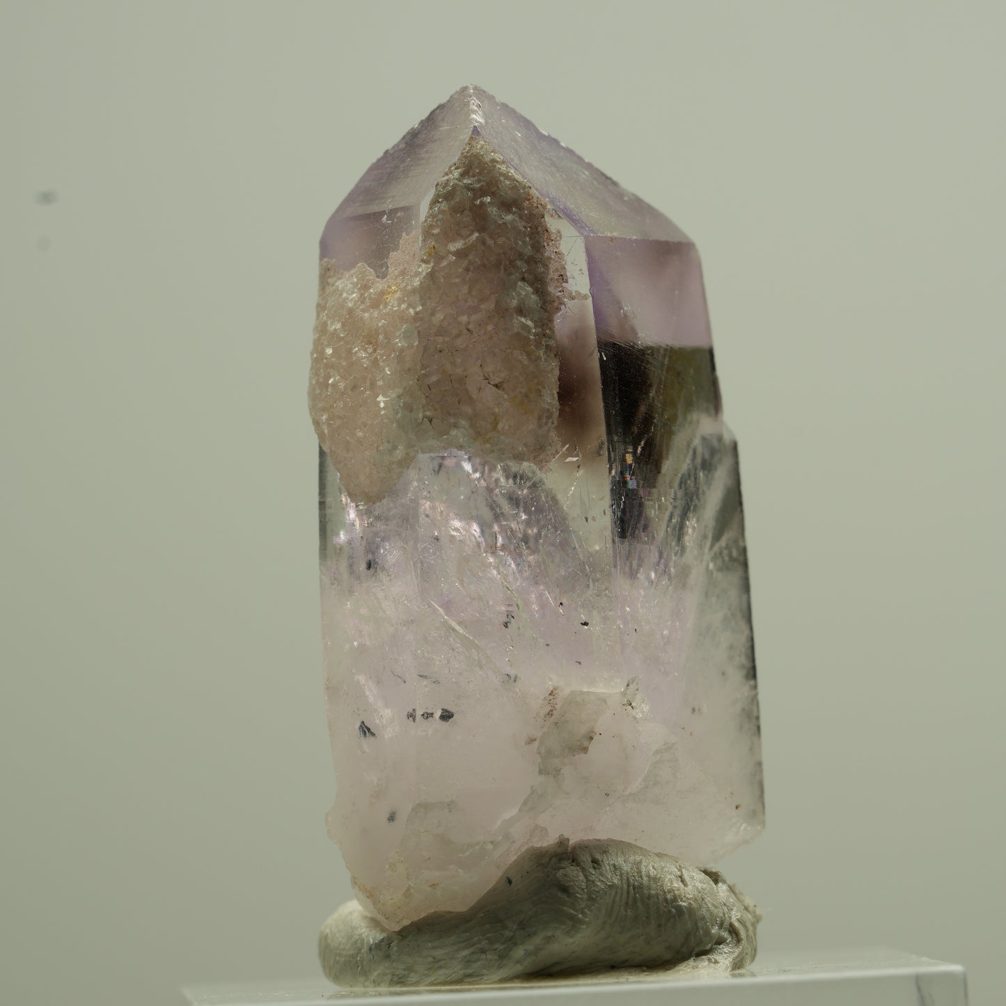 Seltene Phantom Amethyst, Analcim Spitze Streep Mine, Goboboseb, Namibia 35*18*15mm #13742