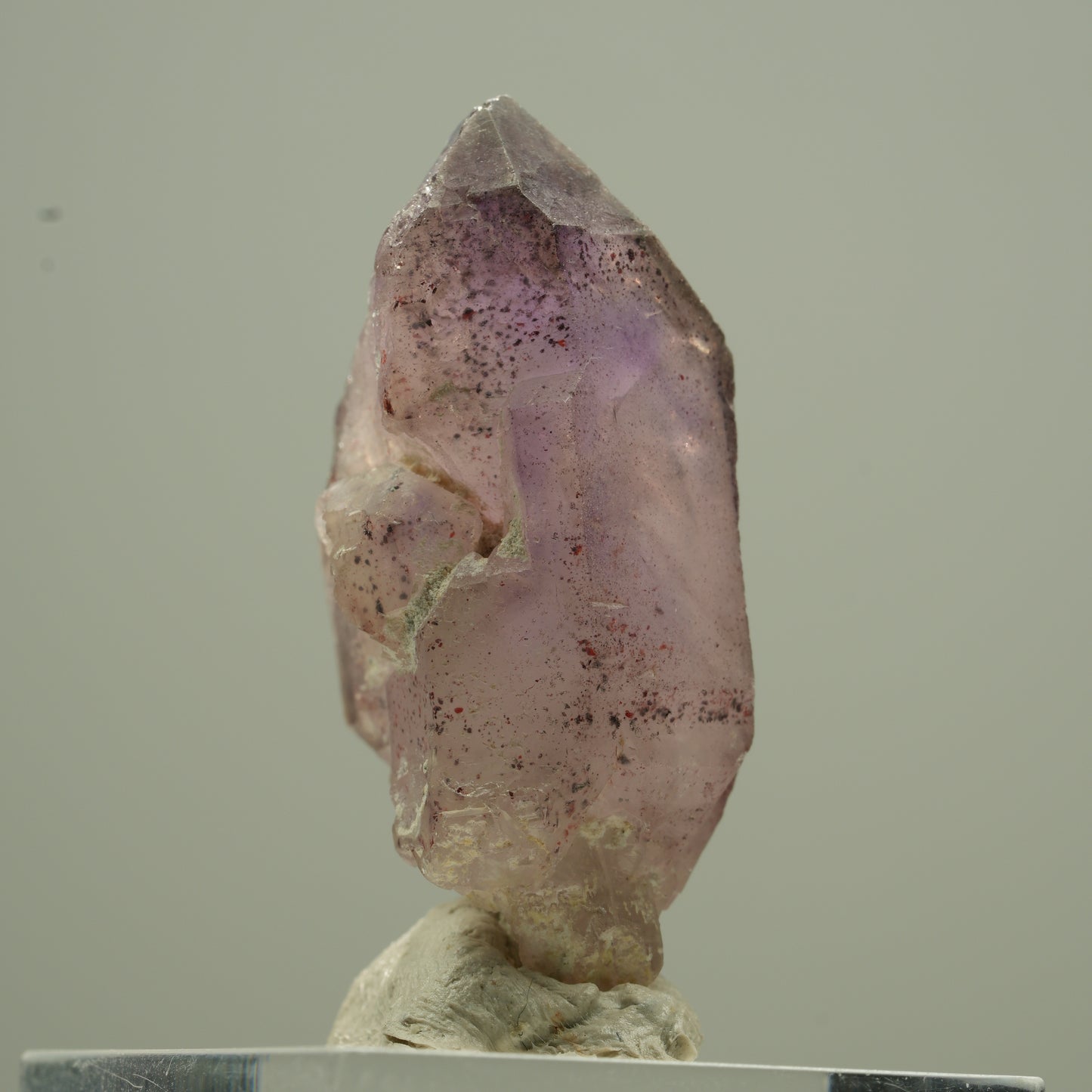 Seltene Phantom Amethyst Zepter mit Eisen Spitze Goboboseb, Namibia 37*20*16mm #13756