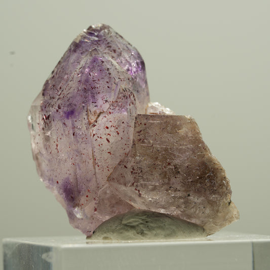 Seltene Phantom Amethyst Zepter mit Eisen Spitze Brandberg, Namibia 30*20*17mm #13776