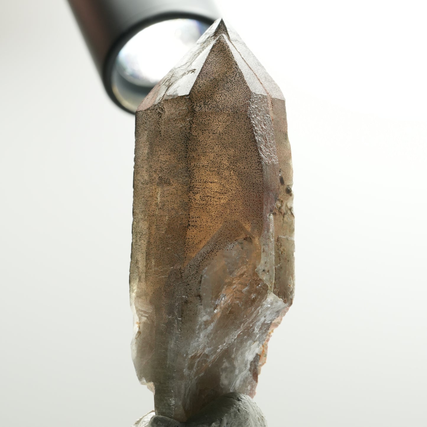 Seltene Skelett Phantom Amethyst Spitze Brandberg, Namibia 83*44*27mm #13903