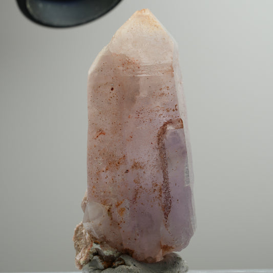 Enhydro Skelett Phantom Amethyst Spitze, 1x Blase Brandberg, Namibia 63*31*26mm #13923