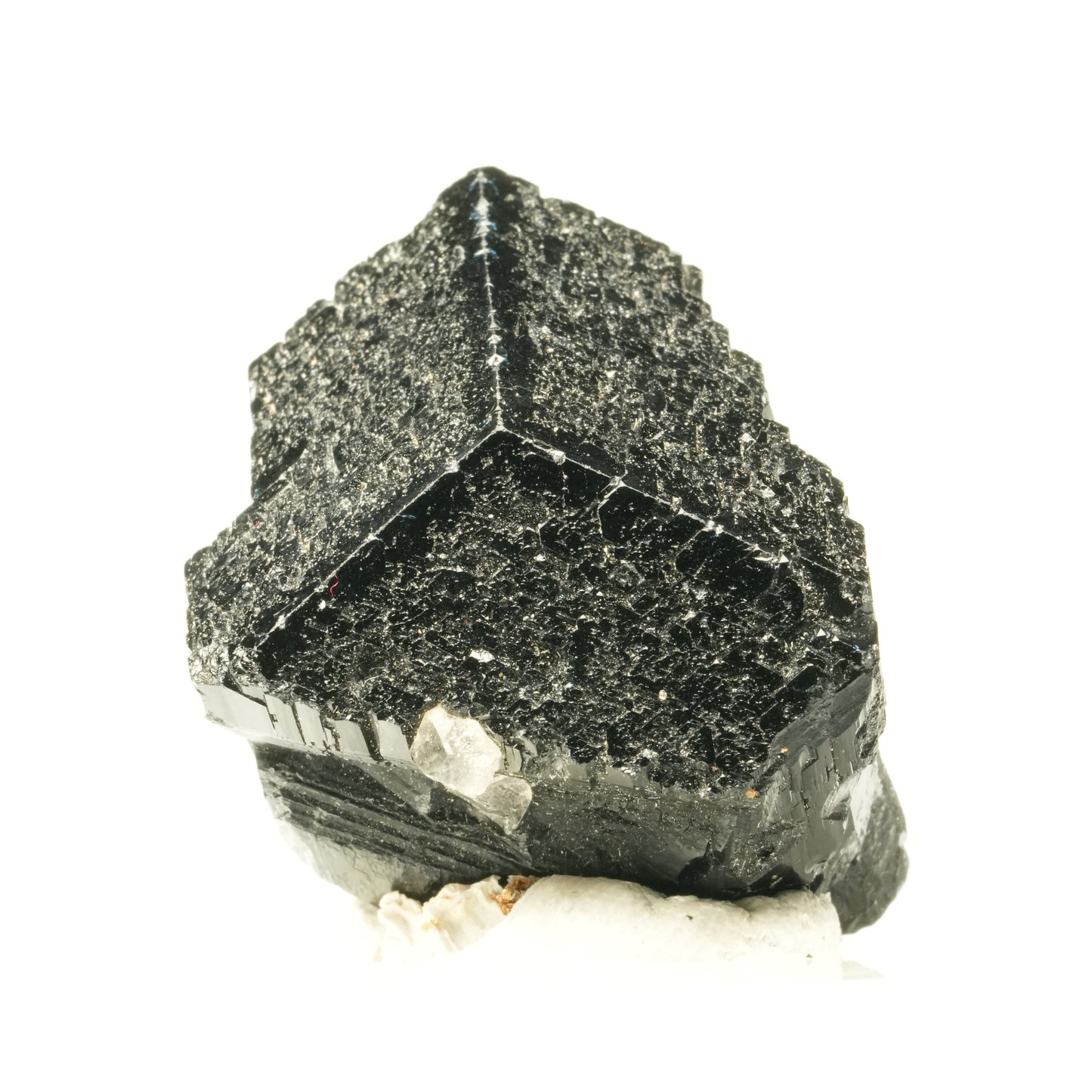 Symmetrischer Schörl Turmalin Kristall mit Rauchquarz Erongo, Namibia 30*25*20mm #13935