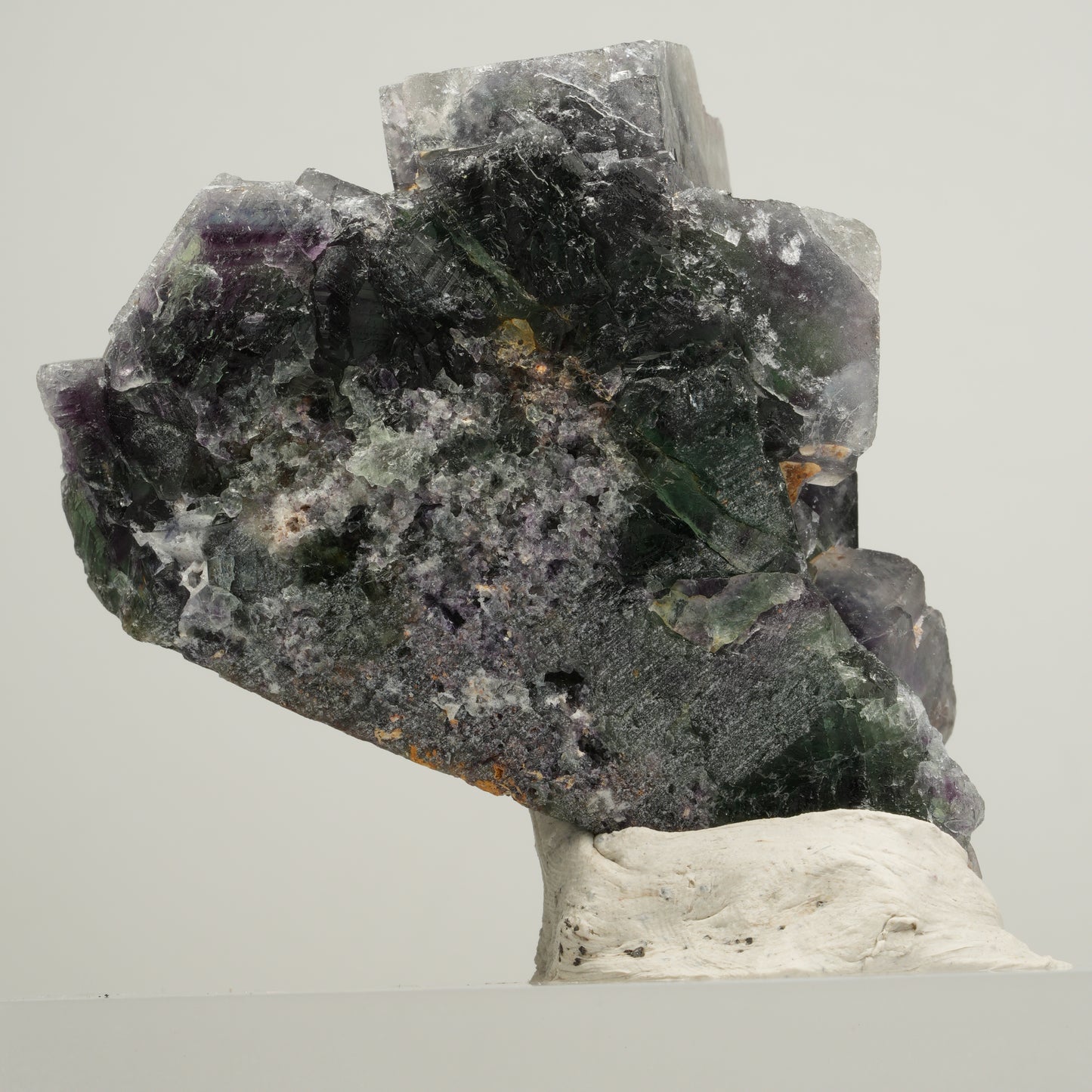 Seltene Phantom Fluorit Würfel Stufe, grün lila Okorusu, Namibia 64*43*29mm #13972