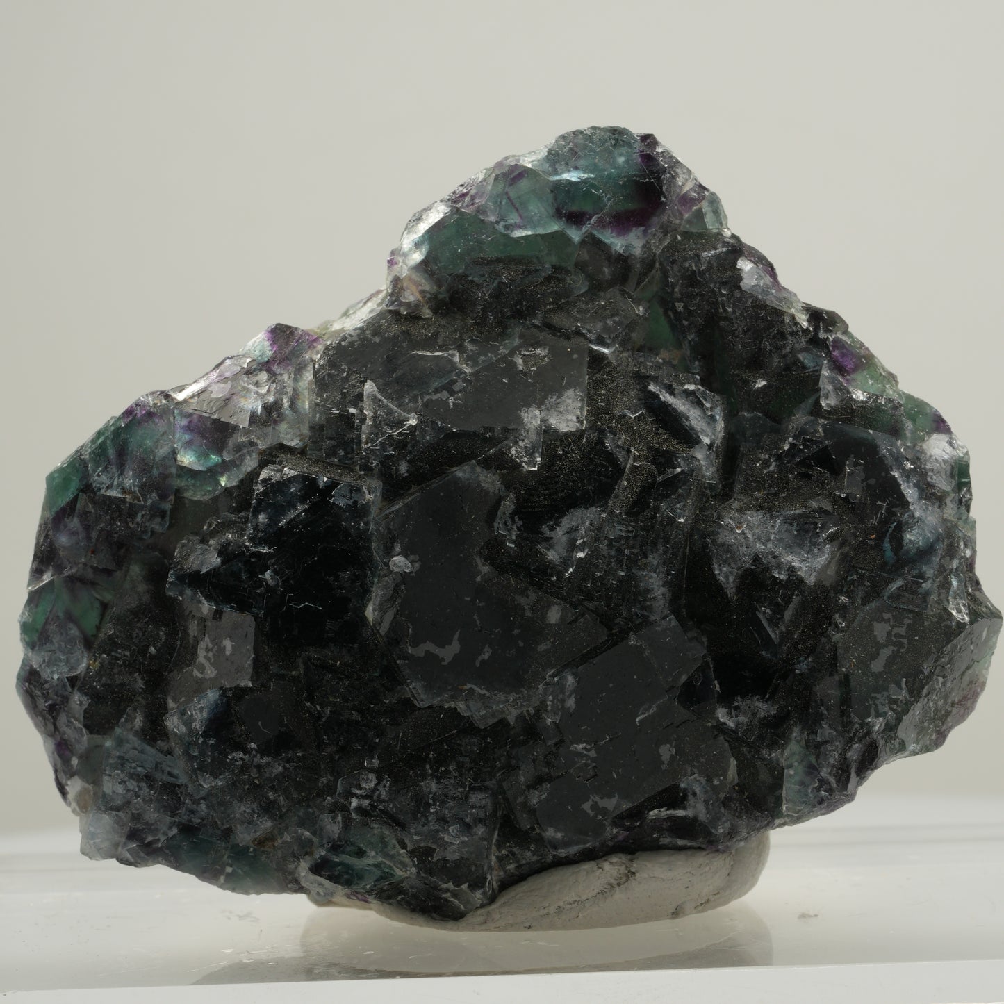 Seltene Phantom Fluorit Würfel Stufe, grün lila Okorusu, Namibia 65*48*18mm #13973