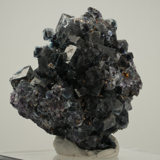 Seltene Phantom Fluorit Würfel Stufe, grün lila Okorusu, Namibia 61*57*40mm #13974