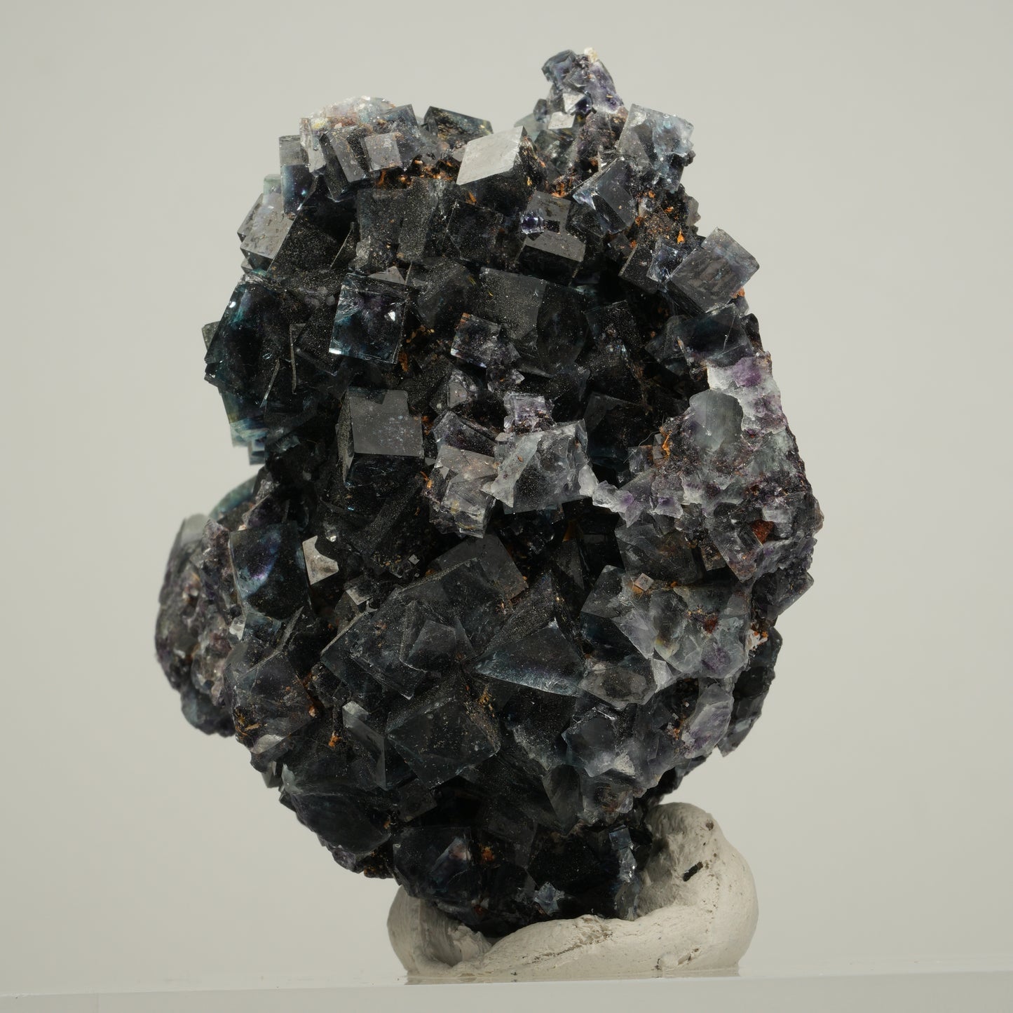 Seltene Phantom Fluorit Würfel Stufe, grün lila Okorusu, Namibia 61*57*40mm #13974