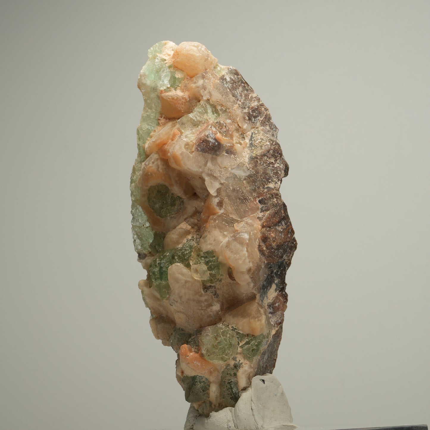Schöne Fluorit Würfel, Quarz Stufe Omehane, Namibia 100*35*31mm #13975