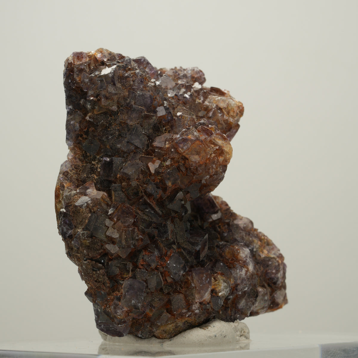 Seltene Phantom Fluorit Würfel Stufe, grün lila Okorusu, Namibia 55*54*27mm #13986