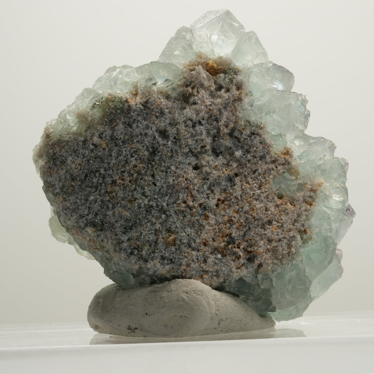 Seltene Phantom Fluorit Würfel Stufe, grün Okorusu, Namibia 56*50*31mm #13990