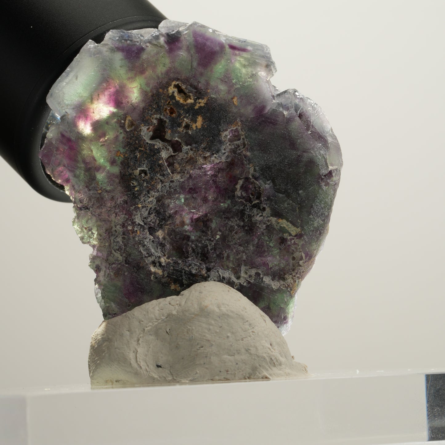 Seltene Phantom Fluorit Würfel Stufe, grün lila Okorusu, Namibia 50*40*17mm #13991