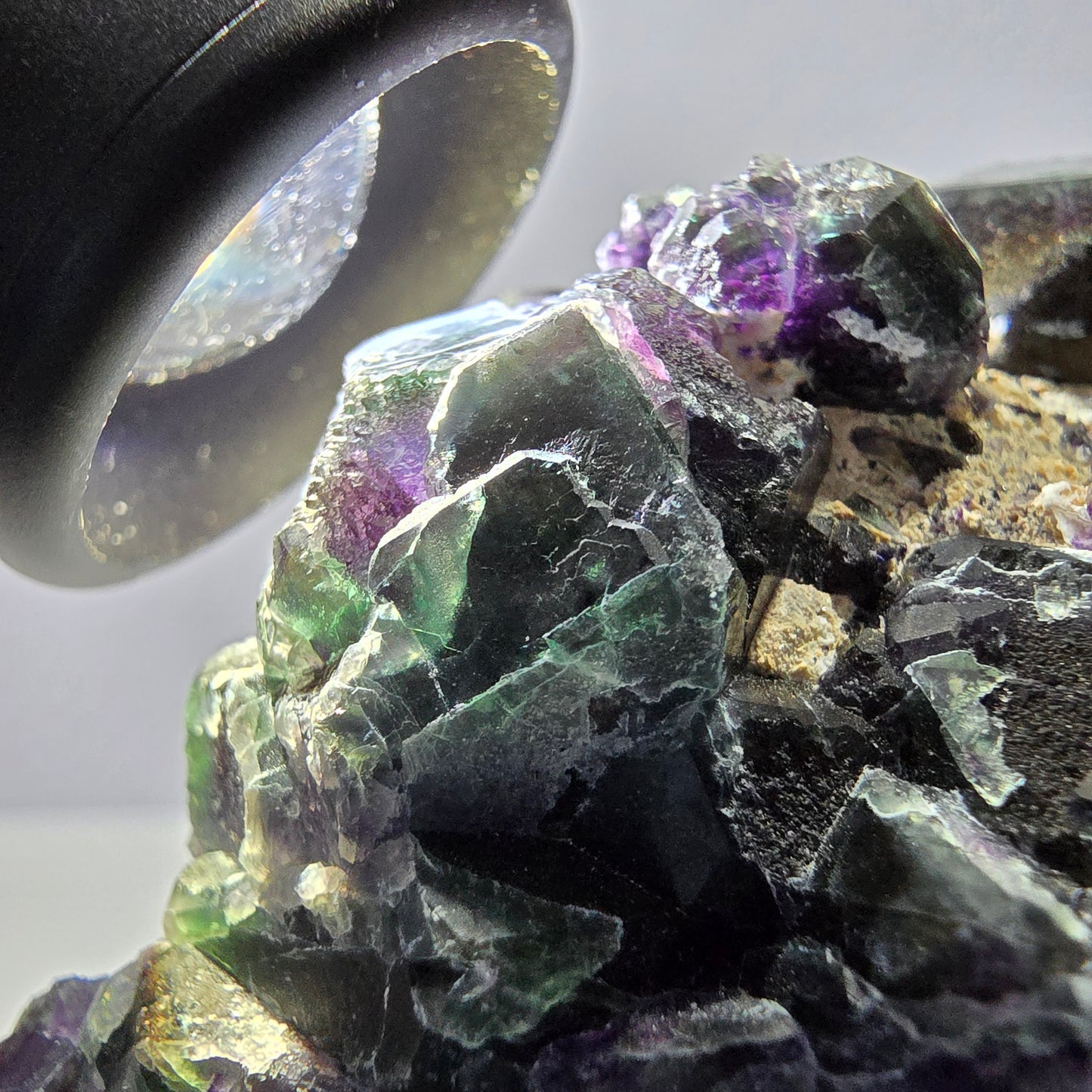 Große Fluorit Würfel Stufe, grün lila zonal Erongo Namibia 105*68*48mm