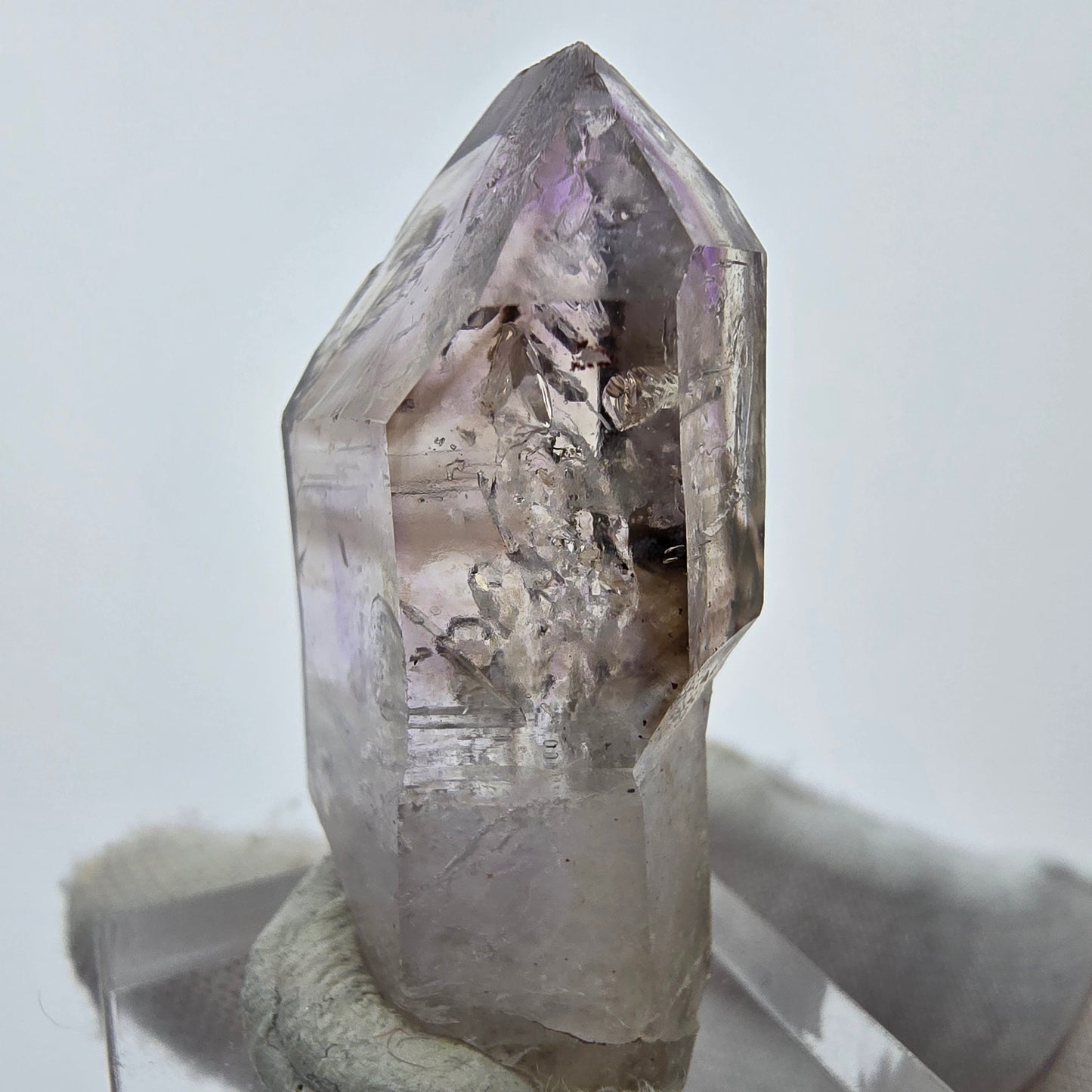 Sceptre d'améthyste fantôme Enhydro 2x Bubble Goboboseb, Namibie 38*20*16mm Collection