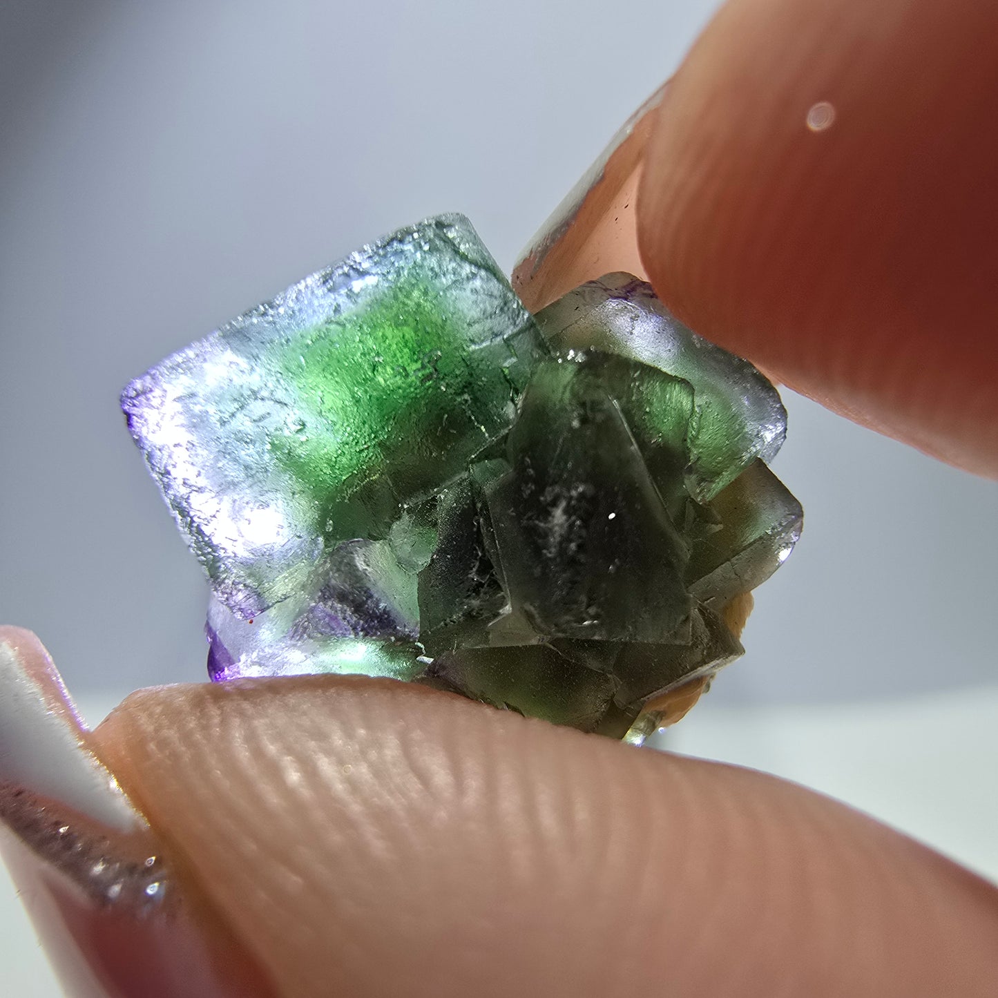 Lot de 16 Fluorite Fantôme, Hyalite Tourmaline Schörl Moscovite Steps Erongo, Namibie