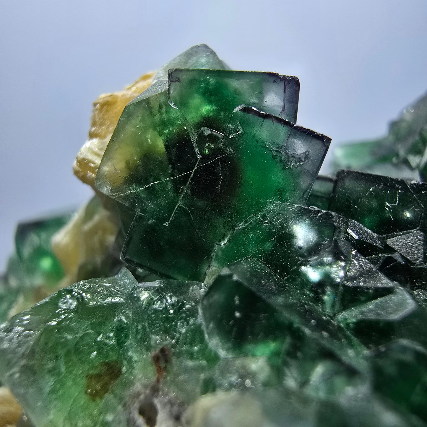 Phantom Fluorite Cube Schorl Tourmaline Muscovite Specimen Erongo Namibia 102*62*54mm