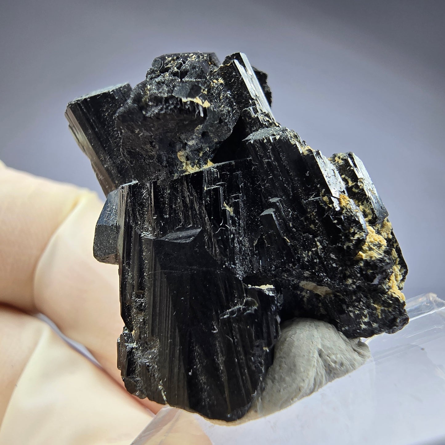 Seltene Schörl Turmalin Stufe schwarz 33*25*18mm Erongo, Namibia Sammlung
