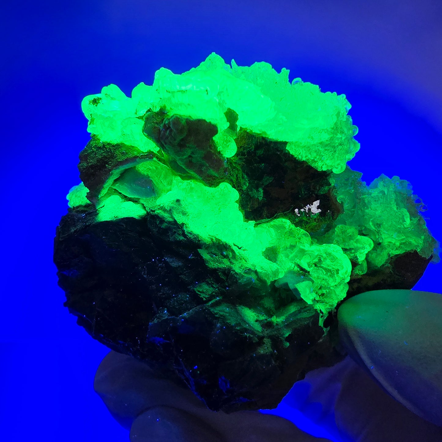 Seltene Hyalit Opal, Orthoklas, Schörl Turmalin Stufe Erongo, Namibia 83*56*53mm