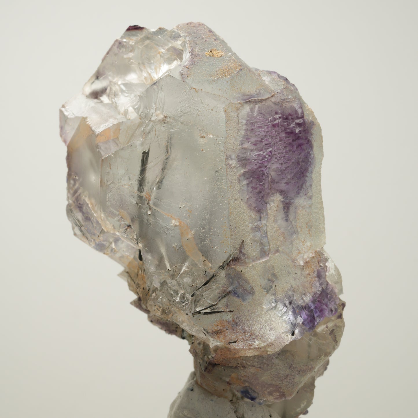 Klare Phantom Fluorit, Schörl Turmalin, Muskovit Stufe Erongo Namibia 82*50*47mm #14020