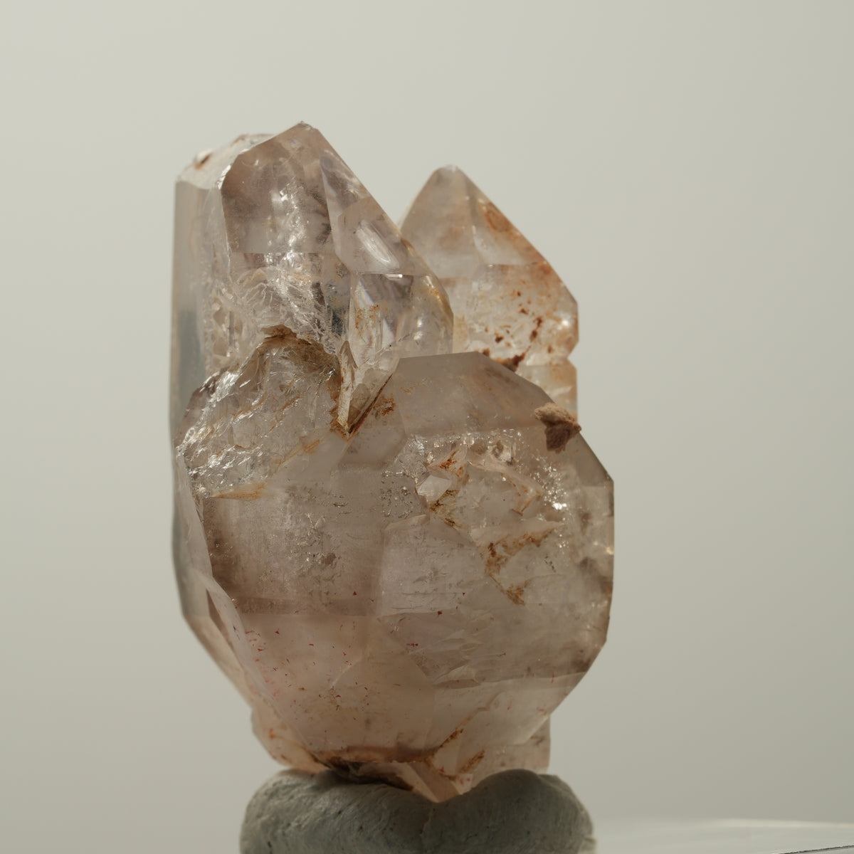 Skelett Phantom Rauchquarz Doppelender Gruppe Goboboseb, Namibia 45*29*25mm #14036