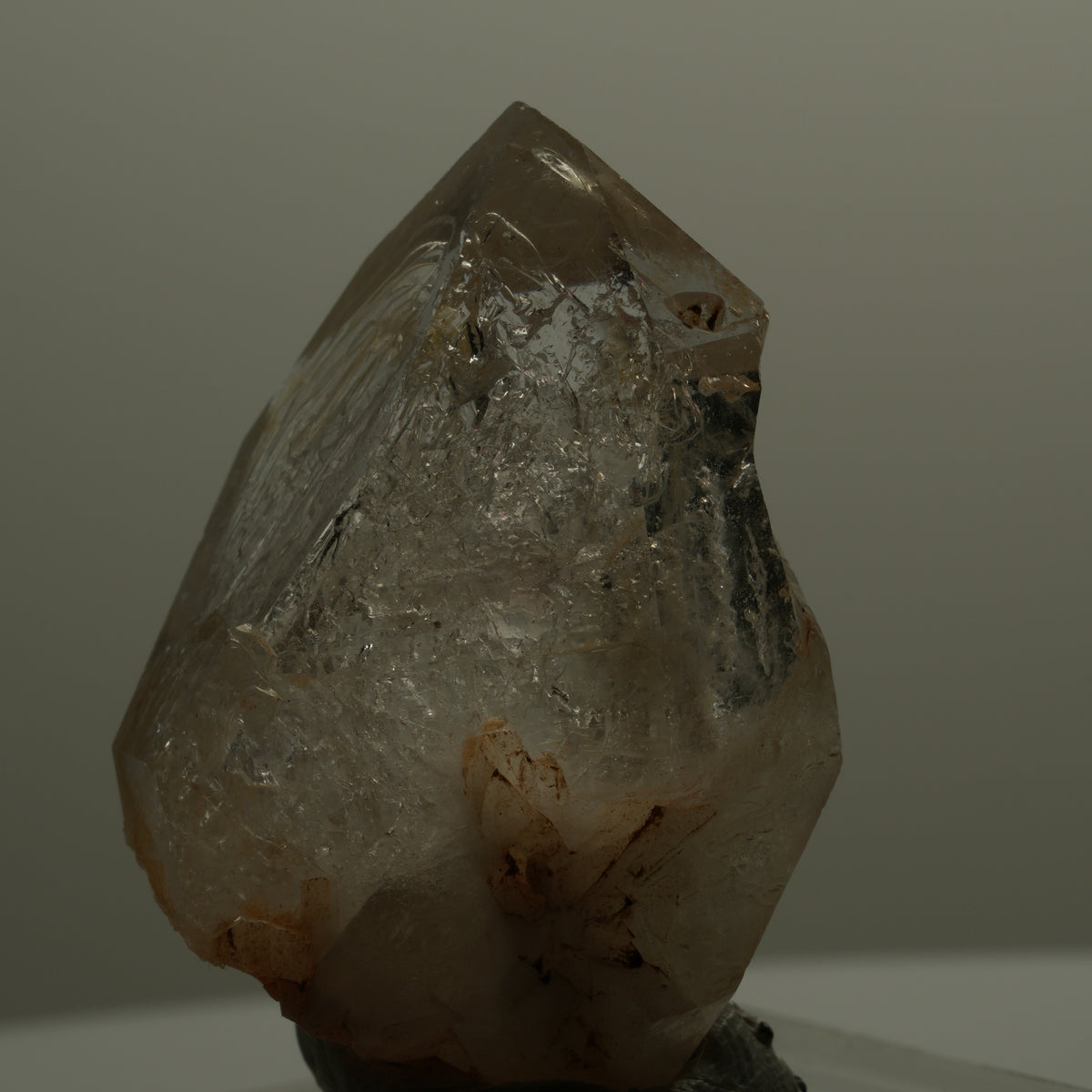 Enhydro Skelett Fenster Phantom Rauchquarz Zepter, 1x Blase Goboboseb, Namibia 46*29*28mm #14064