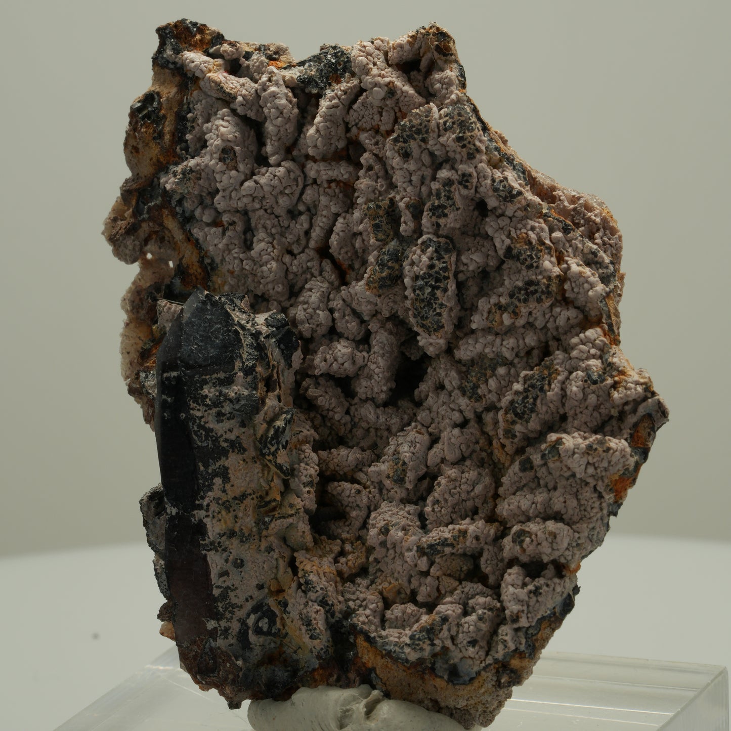 Schöne Rauchquarz Spitze auf Matrix Goboboseb, Namibia 68*52*21mm #14072
