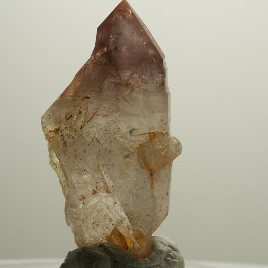 Schöne Phantom Skelett Rauchquarz Spitze Goboboseb, Namibia 63*32*24mm #14079