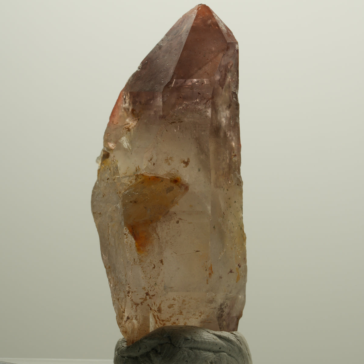 Schöne Phantom Skelett Rauchquarz Spitze Goboboseb, Namibia 63*32*24mm #14079