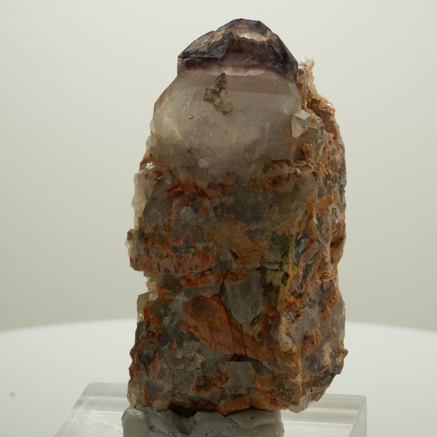 Seltene Phantom Amethyst Skelett Zepter auf Matrix Brandberg, Namibia 71*39*39mm #14080