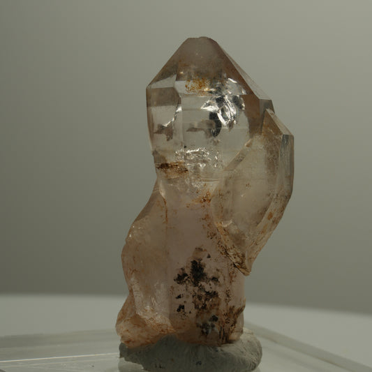 Seltene Phantom Rauchquarz Skelett Zepter Spitze Goboboseb, Namibia 21*10*7mm #14091