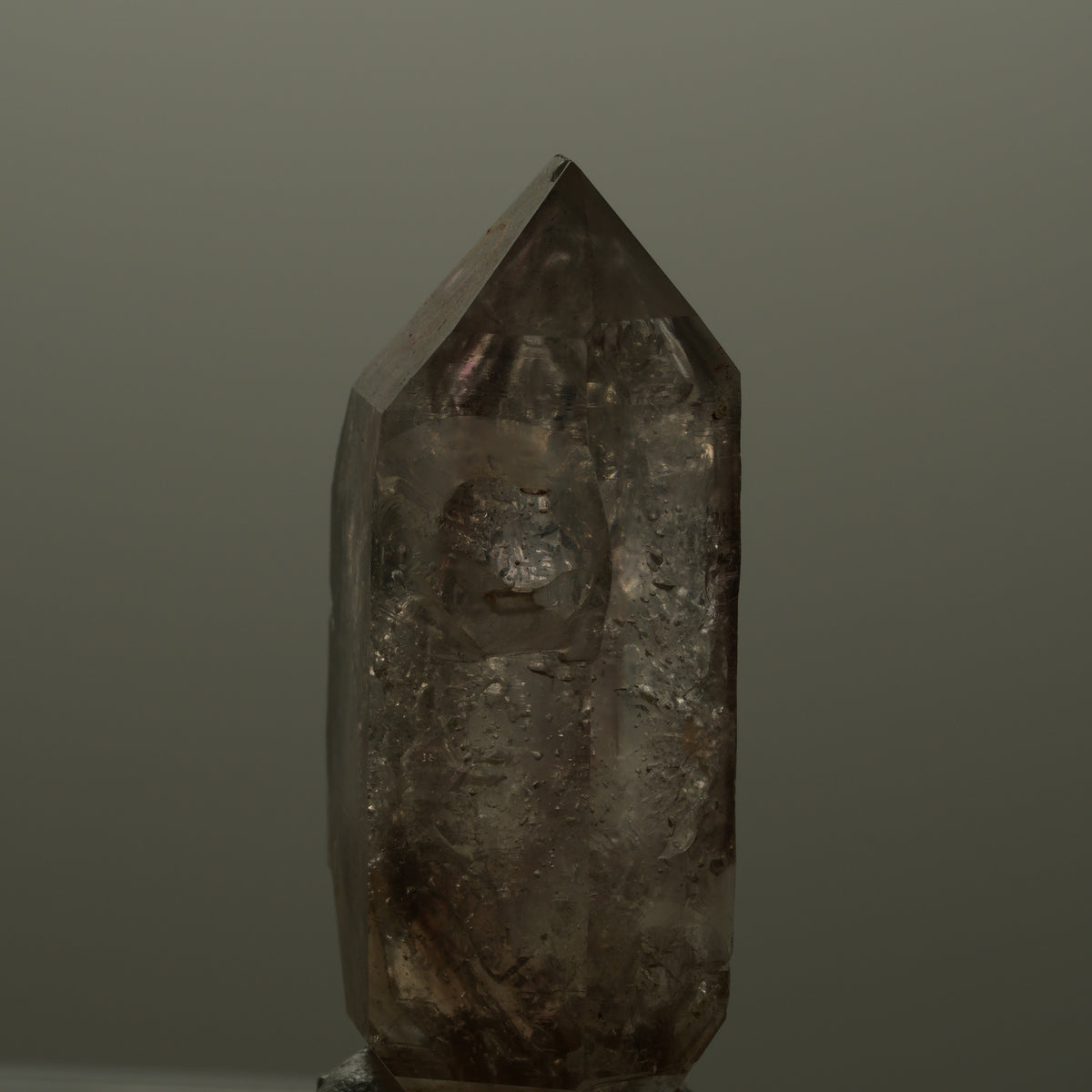 Enhydro Phantom Rauchquarz Skelett Doppelender, große Blase Goboboseb, Namibia 20*11*7mm #14092