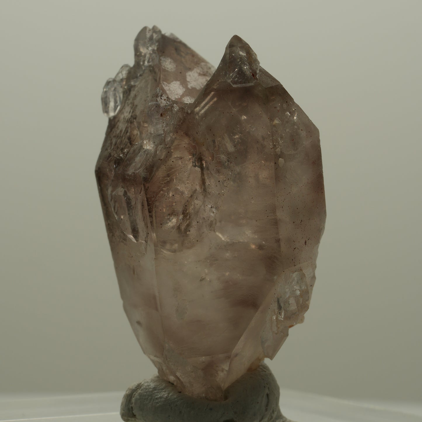 Seltene Phantom Rauchquarz Skelett Zepter Spitze Goboboseb, Namibia 20*12*10mm #14093