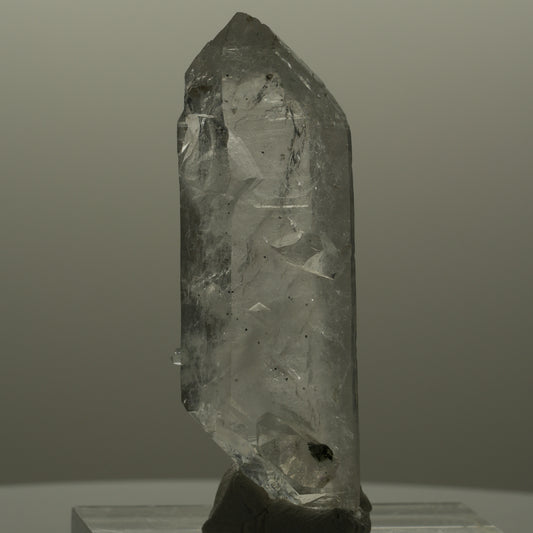 Skelett Phantom Rauchquarz Doppelender Spitzen Goboboseb, Namibia 31*10*8mm #14098