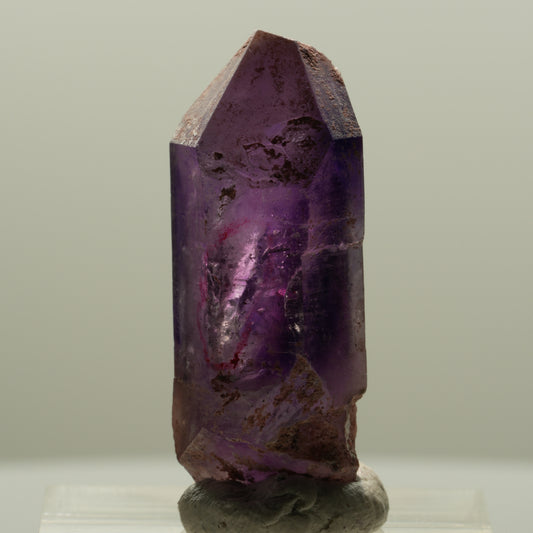 Enhydro Skelett Phantom Amethyst Spitze, 1x Blase Brandberg, Namibia 32*12*11mm #14130