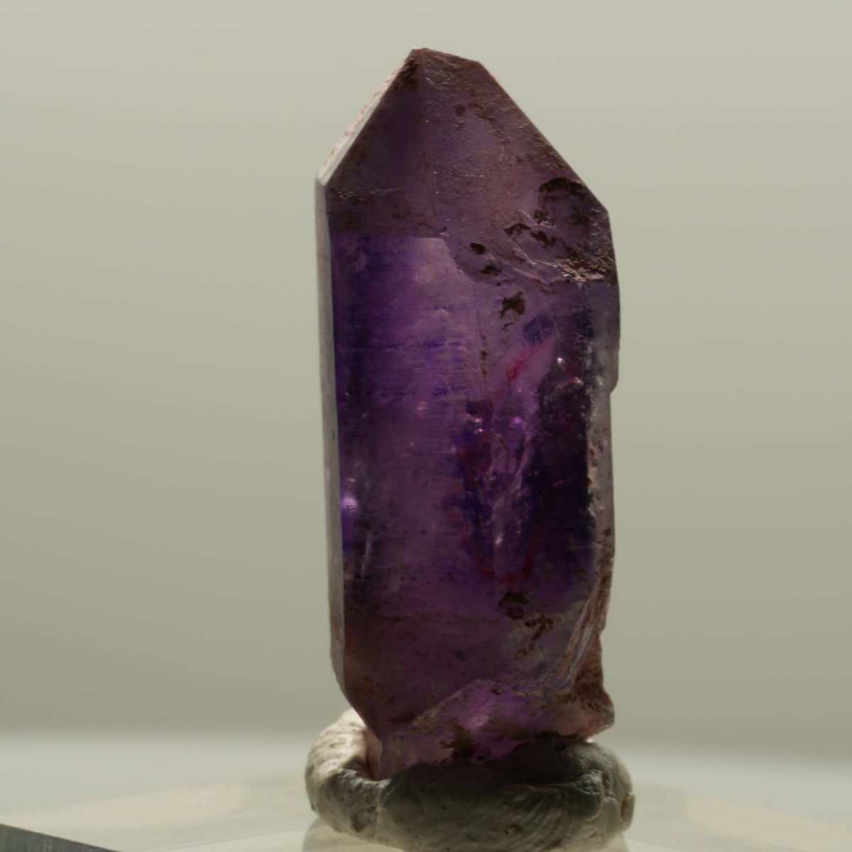 Enhydro Skelett Phantom Amethyst Spitze, 1x Blase Brandberg, Namibia 32*12*11mm #14130