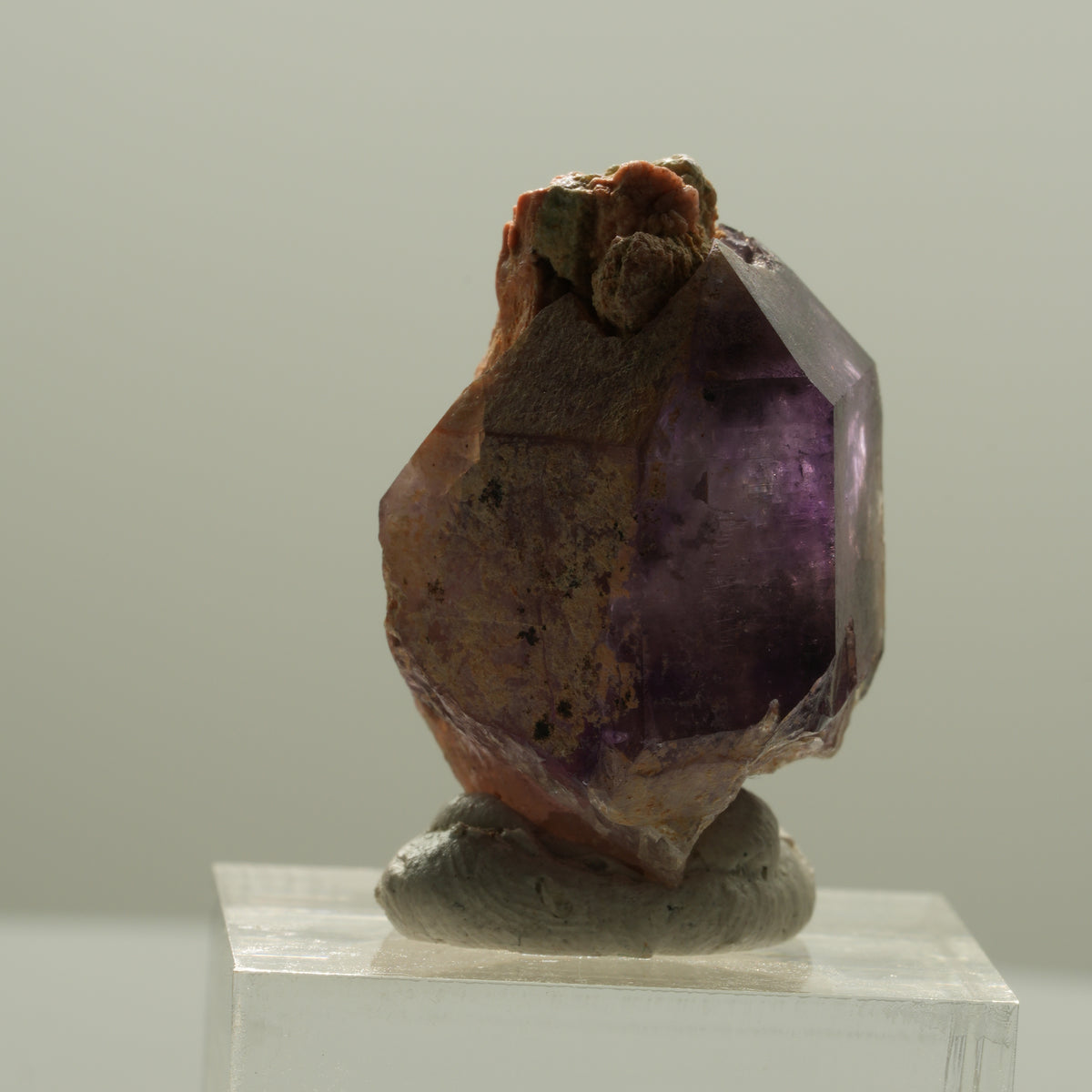 Seltene Phantom Amethyst Skelett Zepter Spitze Brandberg, Namibia 36*24*21mm #14139