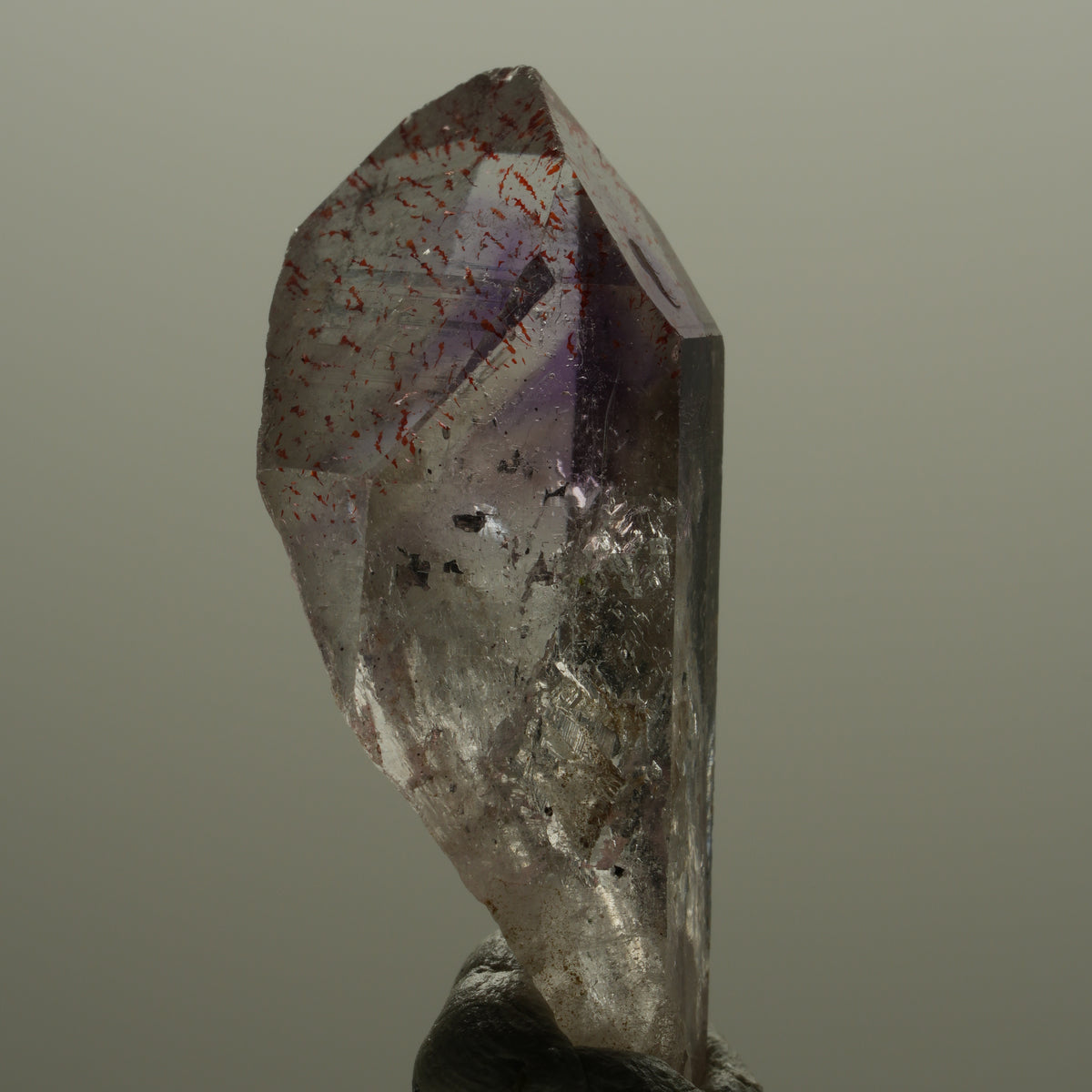 Harlekin Phantom Amethyst Spitze Streep Mine Goboboseb Namibia 35*15*14mm #14150