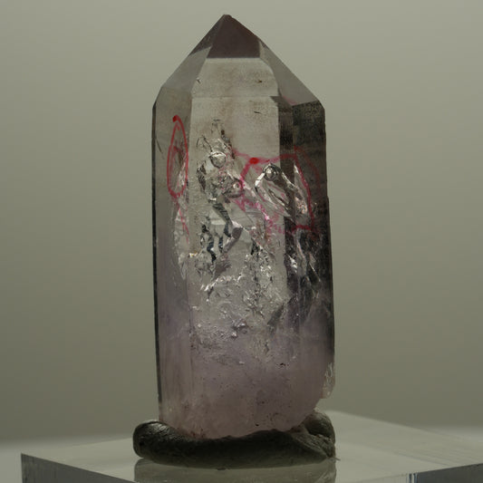 Enhydro Phantom Amethyst Spitze, 3x Blase Streep Mine Goboboseb Namibia 35*13*11mm #14152