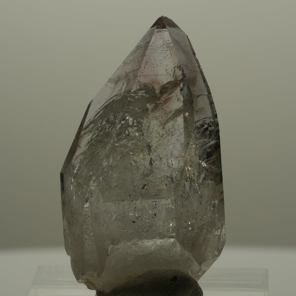 Phantom Rauchquarz mit gelbem Einschluss, Hämatit Streep Mine Goboboseb Namibia 35*20*20mm #14153