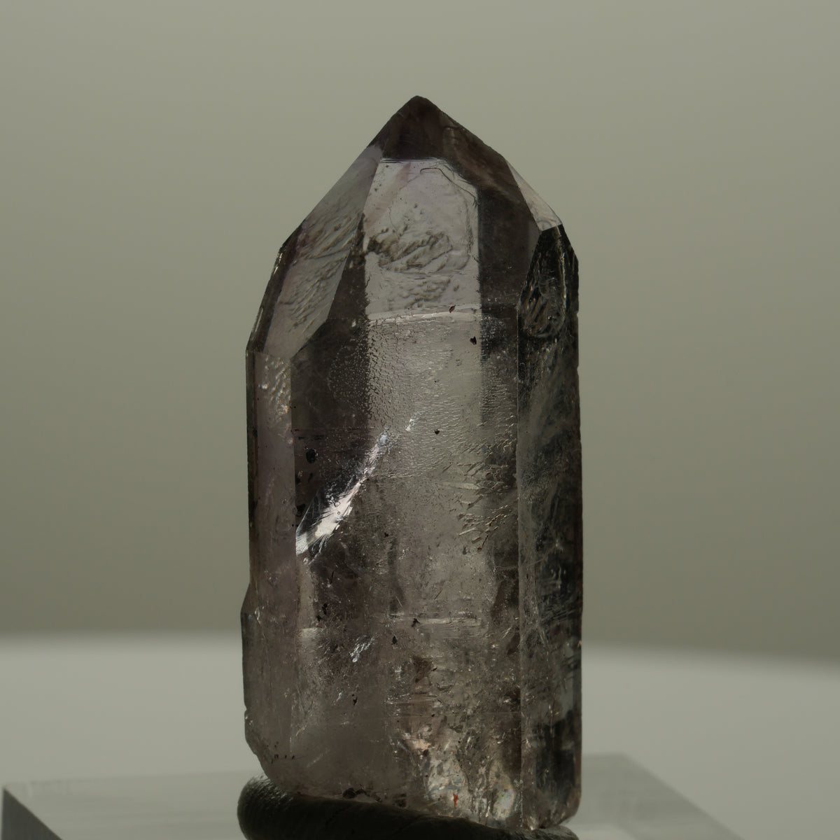 Seltene Skelett Phantom Amethyst mit Hämatit Streep Mine Goboboseb Namibia 35*14*11mm #14154