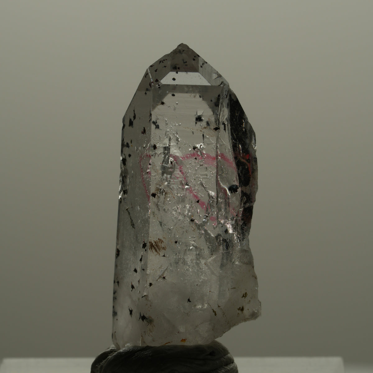 Enhydro Harlekin Phantom Amethyst Spitze, 1x Blase Streep Mine Goboboseb Namibia 29*11*9mm #14163