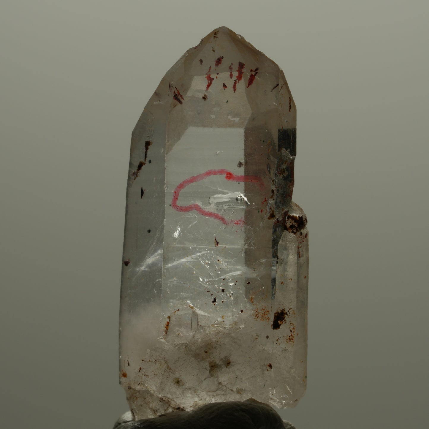 Enhydro Harlekin Skelett Rauchquarz, 1x Blase Streep Mine, Goboboseb, Namibia 35*14*12mm #14164