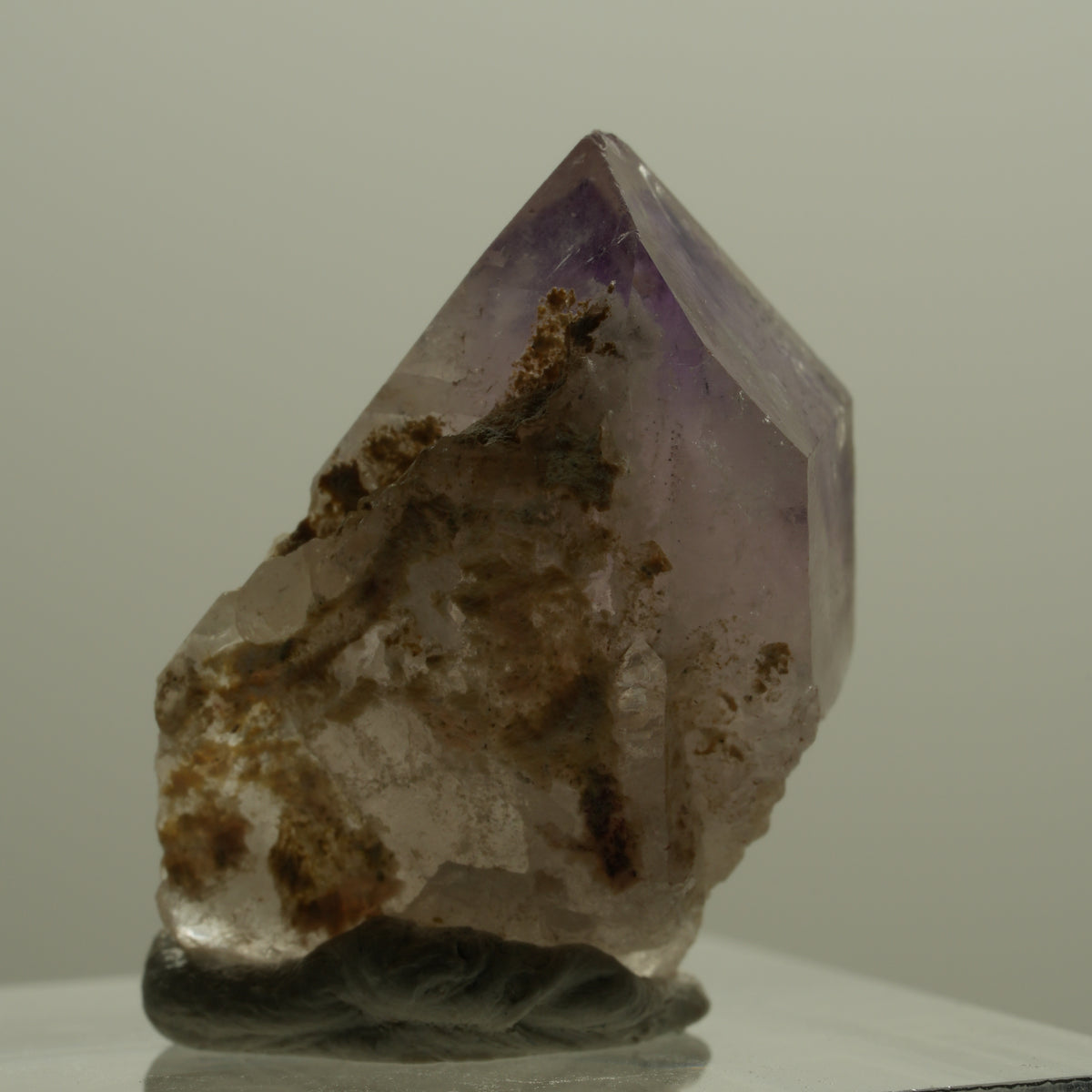 Seltene Skelett Phantom Amethyst Spitze Goboboseb, Namibia 24*19*11mm #14166