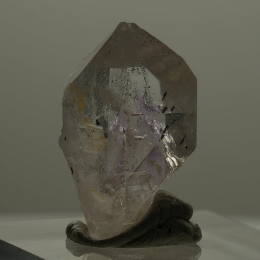 Seltene Skelett Phantom Amethyst mit Hämatit Streep Mine Goboboseb Namibia 23*17*14mm #14168