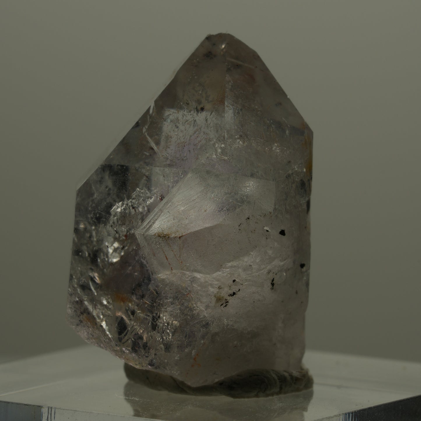 Seltene Skelett Phantom Amethyst mit Hämatit Streep Mine Goboboseb Namibia 23*17*14mm #14168